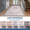 Washable Area Rug 4'x6' Vintage Traditional Floor Cover Foldable Thin Rugs Low Pile Soft Floral Medallion Vintage Design for Bedroom Living Room - 2 of 4