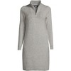 Lands' End Women's Cozy Lofty Quarter Zip Sweater Dress - 2 of 3