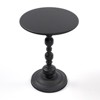 TiramisuBest Vintage Metal Round Coffee Table End Table Frost Black Accent Table Small Space Sofa Side Indoor Outdoor 15.7" Easy Assembly - 4 of 4