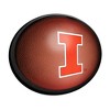 College Football Pigskin Design Oval Slimline Lighted Wall Sign - 2 of 4