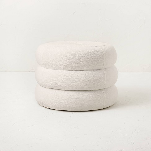 Molise Pouf Cream Fabric - Opalhouse™ Designed With Jungalow™ : Target