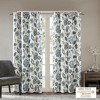 VYNXARIA 50*95"Jacquard Printed Room Darkening Curtain Panel,Aqua(Only 1 Pc Panel) - 4 of 4