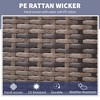 Outdoor Recliner Chair with Cushion, Rust-Resistant Aluminum Frames PE Wicker Patio Lounge Chaise Chair with Adjustable Reclining Backrest - 4 of 4