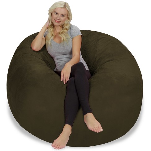 3' Kids' Bean Bag Chair With Memory Foam Filling And Washable