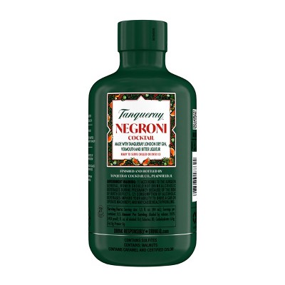 Tanqueray Ready To Drink Negroni Cocktail - 375ml Bottle