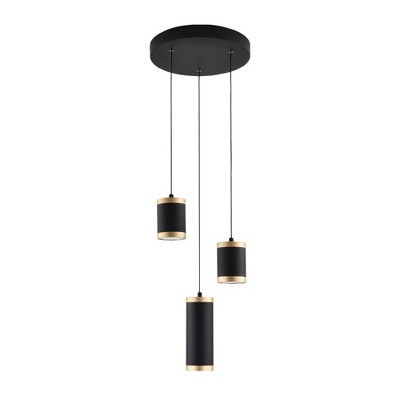 ET2 Lighting Cuff 3 - Light Pendant in  Black/Gold