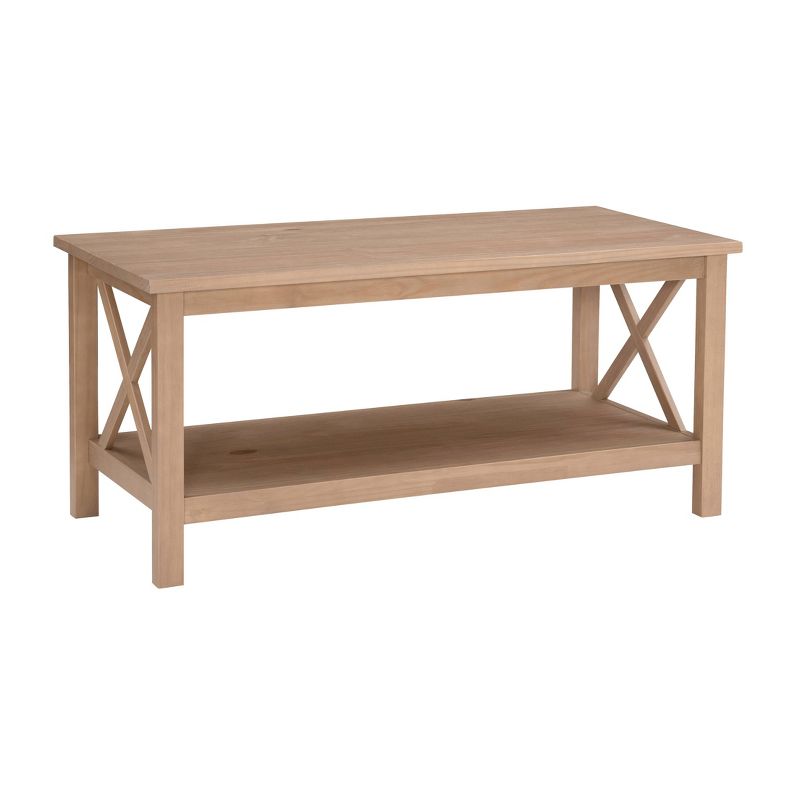 44&#34; Davis Transitional Solid Wood Coffee Cocktail Table - Linon, 1 of 10