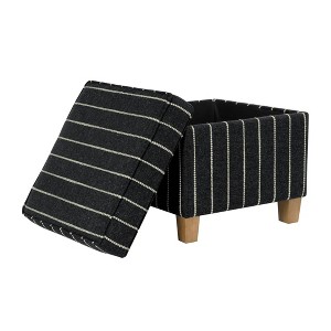 Cole Classics Square Storage Ottoman with Lift Off Top - HomePop - 1 of 4
