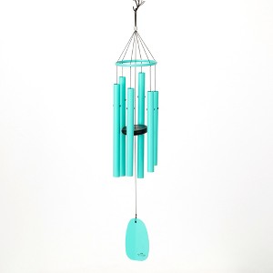 Woodstock Chimes Bells of Paradise Wind Chime Cyan 32" - 1 of 4