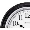 9" Round Simplicity Wall Clock Black - Westclox: Modern Analog, Indoor Use, No Warranty, AAA Battery Required - 3 of 4