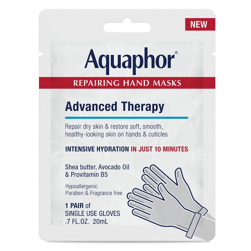 Aquaphor Advanced Therapy Repairing Hand Mask - 0.7 fl oz, 1 of 12
