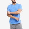 X RAY Men's Basic Henley Neck Short Sleeve T-Shirt - 3 of 4