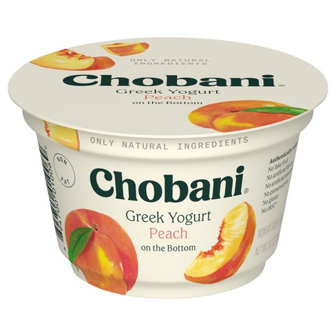 Chobani Peach on the Bottom Nonfat Greek Yogurt - 5.3oz - image 1 of 4