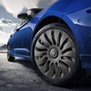 VEVOR Wheel Rim Cover Hubcaps, 19 in, 2020-2024 Model Y Fully Fit Hubcap with Snap, Guard Tape & Valve Nozzle Hole, ABS & PC Hubcap, Black - 2 of 4
