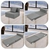 GustoWave 24''H Folding Sofa Mattress, Convertible Sofa Bed , Foldable Memory Foam Sleeper Chair, Floor Couch Guest Bed with Pillow - 4 of 4