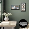 Americanflat 4x6 Collage Picture Frame - Fits Three 4x6 Photos or use as One 9x17 Frame -- Collage Frames with Floating Effect - Black - 3 of 4