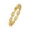 Ross-Simons 10kt Yellow Gold Paper Clip Link Ring - 2 of 4