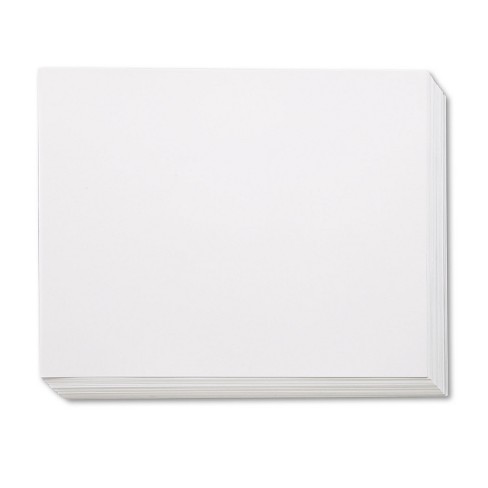 Lot (5) White Poster Board 9 x 11-1/2 x 0.020 Coated Satin Sheen One  Side
