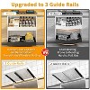 LunaLulinlk Pull Out Cabinet Organizer, Slide Out Drawers for Kitchen Cabinets, (12.4"-20.4"W) Expandable Drawer Organizer for Pots and Pans, Black - 4 of 4