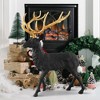 Costway Standing Reindeer Statue Aluminum Deer Sculpture Christmas Decor 19" x 18" x 25" - 4 of 4