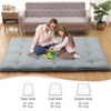 Solid Japanese Floor Mattress Indoor Furniture Living Room Bedroom Futon Mattress, Foldable & Portable Tatami Mat Roll Up Camping Mattress Pad - 4 of 4