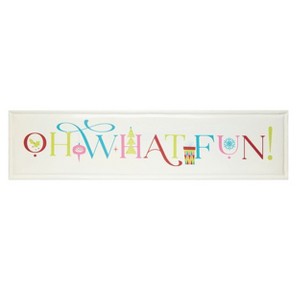 Transpac Metal 47.24 in. Multicolored Christmas Bright Wall Decor - 1 of 2