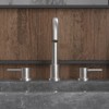 Bathroom Faucet 8 Inch – Widespread Sink Faucet with Smooth Curve Spout, 2 Handles, 3-Hole Mount, Includes CUPC Certified Lines & Pop-Up Drain - 4 of 4