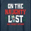 Women's - SpongeBob SquarePants - Plankton Naughty List Lightweight French Terry Wide Neck Long Sleeve Shirt - 2 of 4