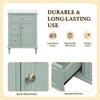 24-Inch Bathroom Vanity with Sink Bathroom Vanity Cabinet with One Flip Drawer and Two Drawers Adjustable Shelf Solid Wood and MDF Blue Gray - 4 of 4