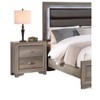 NicBex Nightstand with 2 Drawers,Side Table with Handles and Wood Frame,Modern Bedside Table for Bedroom,Living Room - 4 of 4