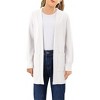 BLUEMING Girls Long Sleeve Button Front Knit Cardigan Plush Comfort Loose Fit Sweater with Functional Pockets Playful Cover Up - 2 of 4