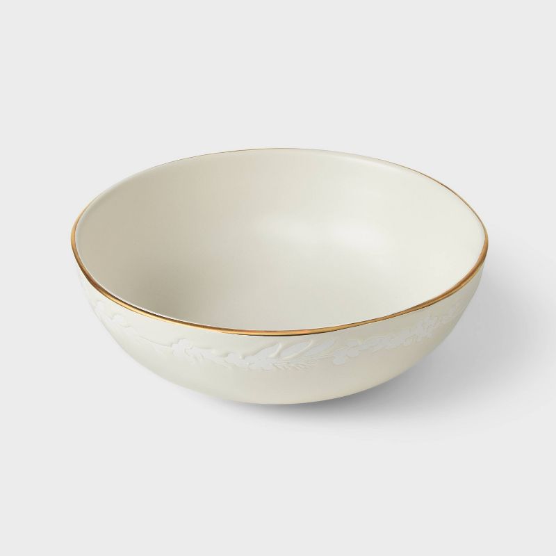 Stoneware Serving Bowl Snowfall White - Threshold&#8482; designed with Studio McGee, 4 of 7