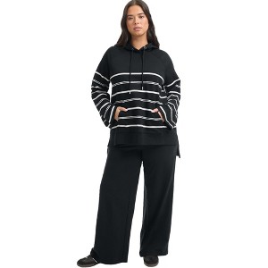 June + Vie by Roaman's Bell-Sleeve French Terry Sweatshirt - 1 of 4