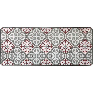 Evideco French Home Goods Paco Printed Kitchen Floor Mats - Non-Slip, Easy Maintenance, Tile Design, Available in Two Sizes - 1 of 4
