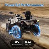 12V Electric Kids ATV, 2-Seater Ride-On Toy Car for Toddlers, 4-Wheel Vehicle with Remote Control, LED Lights, Music, Spring Suspension - 3 of 4