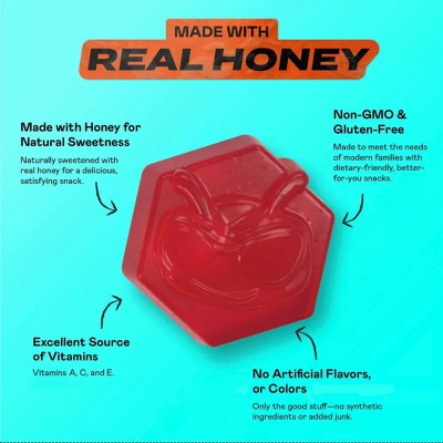 BEEUP Sour Green Apple Honey Fruit Snacks - 6.54oz/10ct