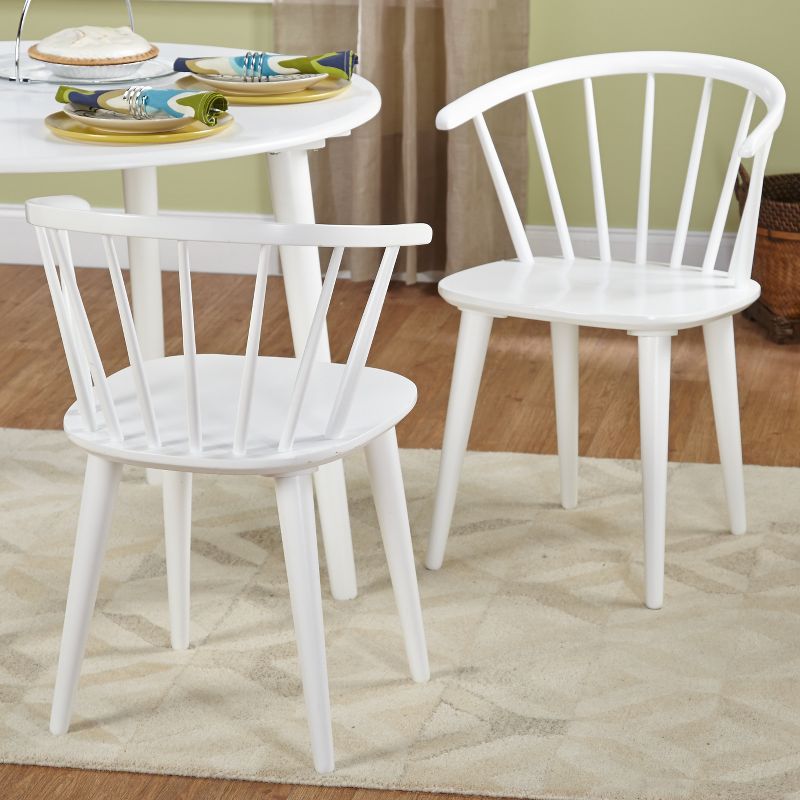 Set of 2 Florence Contemporary Windsor Dining Chairs - Buylateral, 3 of 10