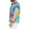 LA LEELA Men's Hawaiian Shirts Short Sleeve Button Down Shirt Floral Shirt Men Boho Holiday Casual Summer Beach Shirts for Men Funny - 3 of 4