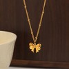 Necklace Women - HTUTWOO™ 18K Gold Butterfly Pendant and 15.7+2IN long chain, Chain Boho Beach Simple Handmade Jewelry, for Everyday Wear & occasions - 4 of 4