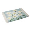 Gale Switzer Flower Market Oxeye Daisies Heavy Memory Foam Bath Rug Blue - Deny Designs: Microfiber, Machine Washable, Rectangular Bath Mat - 2 of 3
