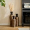 Infurnic Decorative Vases Set of 3 Designer Vases Artificial Rattan Vases for Living Room, Entryway, or Hallway, Beige, 22.83"*8.26"*29.72" - 4 of 4