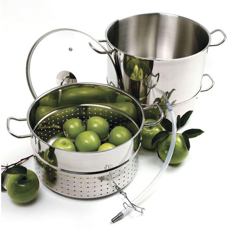 Norpro Stainless Steel 4 Piece Steamer and Juicer Pot, 2 of 4