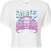 Women's - Instant Message - Girly Game Controller Cropped Graphic T-Shirt - 2 of 4