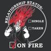 Women's Hercules Hades Valentine's Day Status, ON FIRE! Racerback Tank Top - image 2 of 4