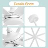 Airsurfer 72  8- Blade DC Motor Windmill No Lights Ceiling Fan with Remote Control - 3 of 4