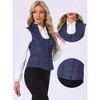 INSPIRE CHIC Women's U-Neck Single-Breasted Jacquard Gothic Steampunk Waistcoat - 2 of 4
