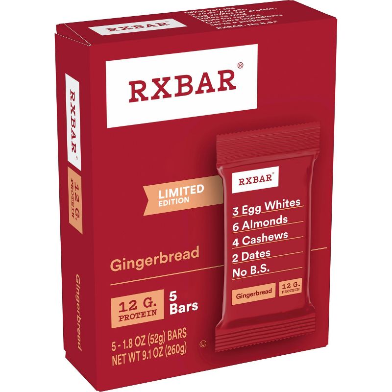 RXBAR Gingerbread Protein Bars - 5ct, 1 of 7