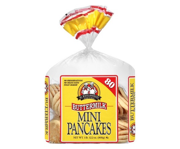 De Wafelbakkers Frozen Buttermilk Mini Pancakes - 12.2oz