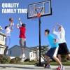 SUGIFT Adjustable Basketball Hoop Outdoor – 32"/44" Shatterproof Backboard, Portable Basketball Goal, Adjustable Height - 3 of 4