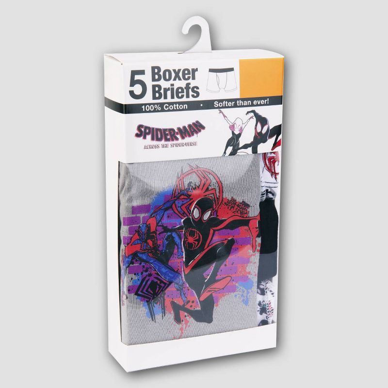 Boys' Marvel Spider-Man: Miles Morales 5pk Boxer Briefs, 3 of 5